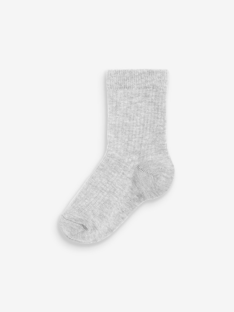 Blue/Navy Cotton Rich Fine Rib Socks 7 Pack - Image 7 of 8