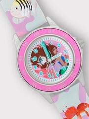 Peers Hardy Disney The Little Mermaid Silicone Strap Time Teacher Pink Watch - Image 2 of 4
