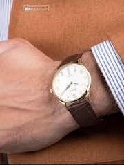 Accurist Mens Brown Classic Leather Strap Analogue Watch - Image 7 of 7
