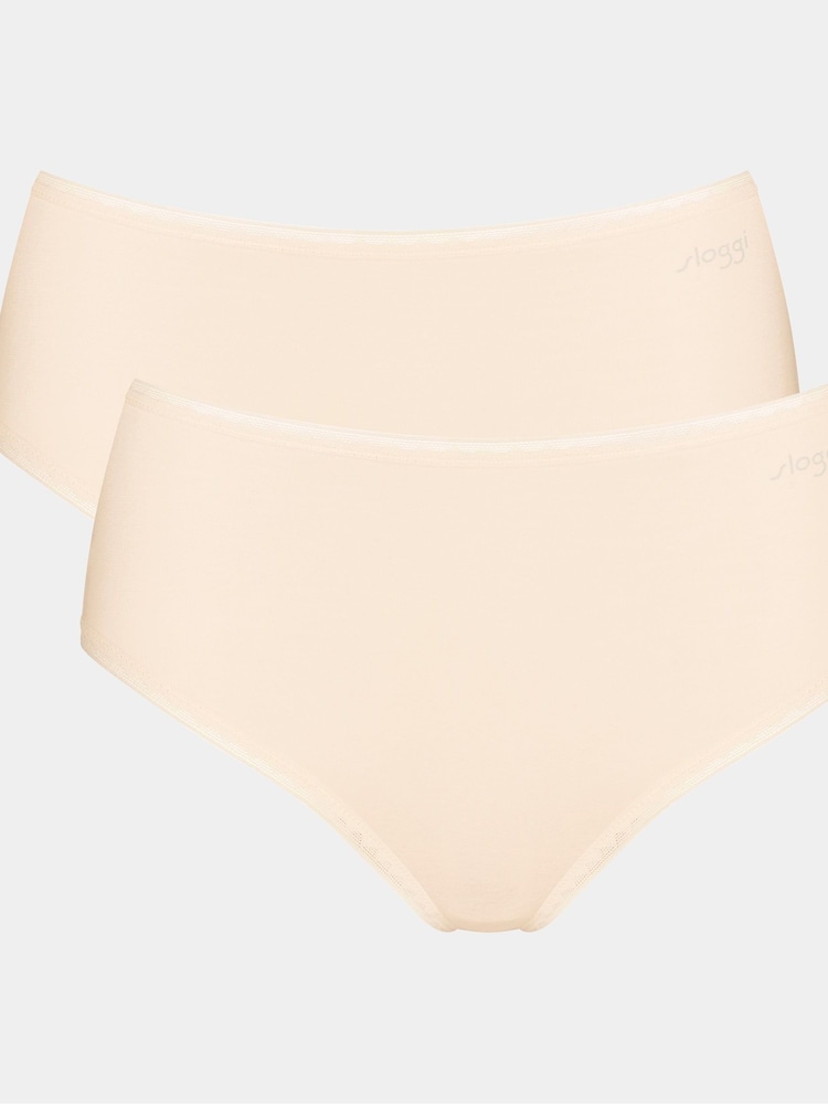 Sloggi Fresh Powder GO High Waist Briefs 2 Pack - Image 1 of 1 Sloggi Fresh Powder GO High Waist Briefs 2 Pack - Image 1 of 1