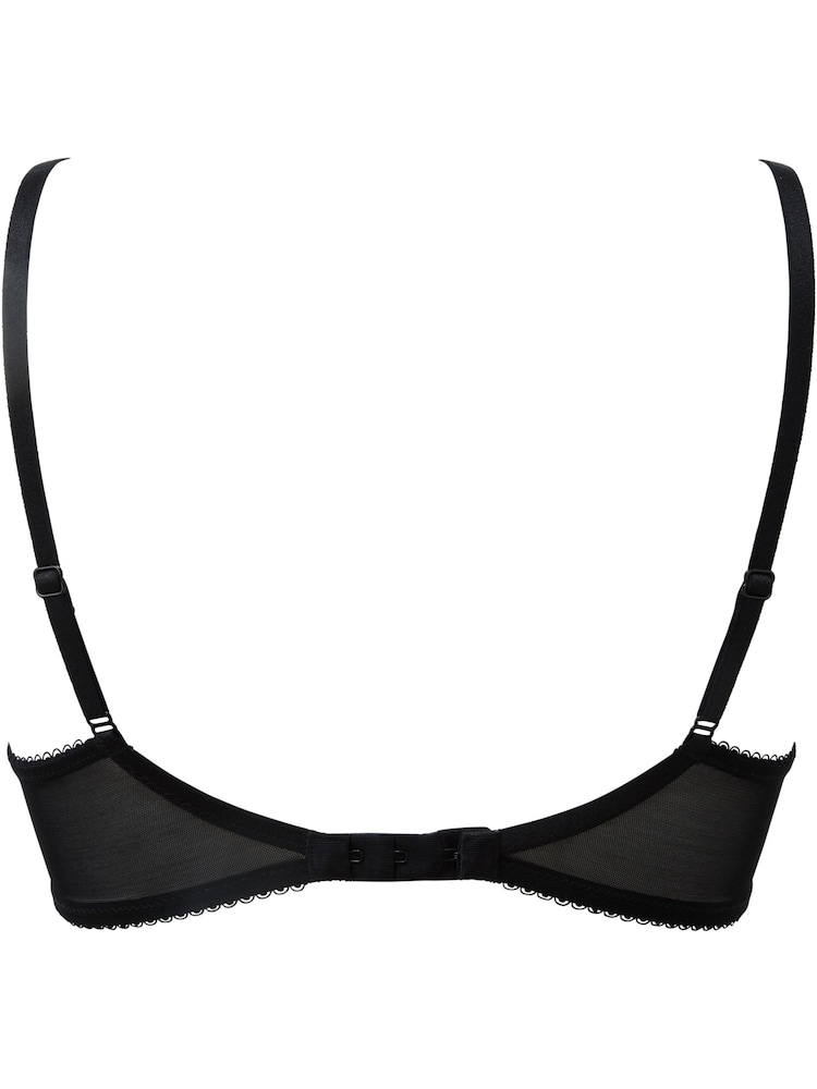 Czarny - Gossard Superboost Lace Non Padded Plunge Bra - Image 3 of 3