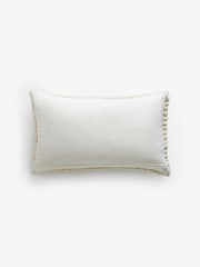 Natural 40 x 59cm Global Bobble 100% Cotton Cushion - Image 5 of 5