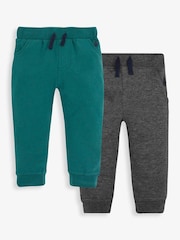JoJo Maman Bébé Green 2-Pack Joggers - Image 1 of 5