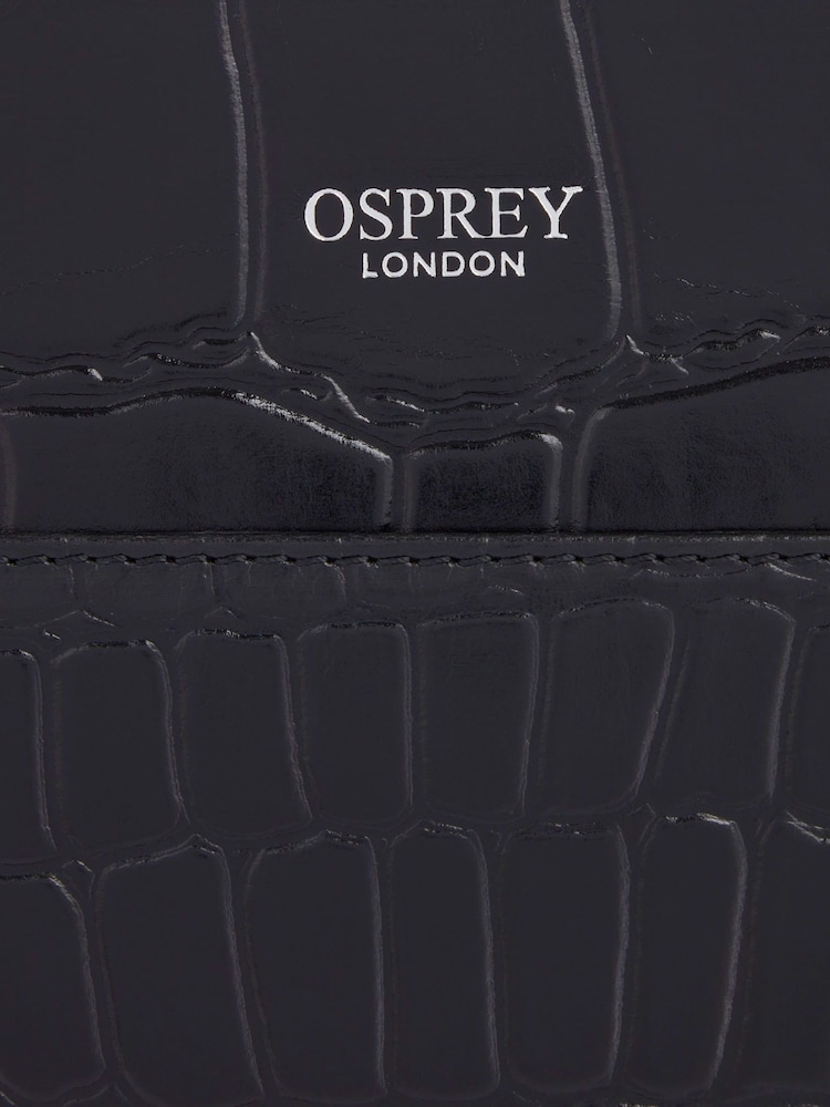 OSPREY LONDON The Tilly Black Leather Shoulder Bag - Image 4 of 4