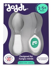 Aqua Green doddl Fork & Spoon Toddler Cutlery Set - Image 1 of 4