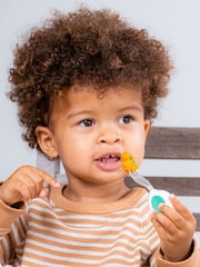 Aqua Green doddl Fork & Spoon Toddler Cutlery Set - Image 2 of 4