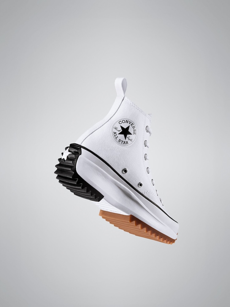 Converse White Run Star Hike Trainers - Image 11 of 12