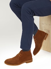 Jones Bootmaker Campbell Suede Desert  Brown Boots - Image 1 of 6