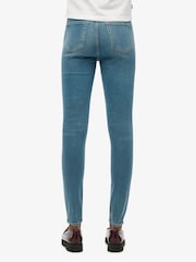 Superdry Blue Vintage High Rise Skinny Denim Jeans - Image 4 of 7