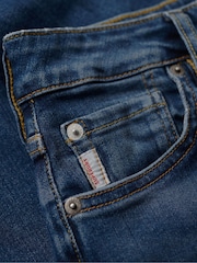 Superdry Blue Vintage High Rise Skinny Denim Jeans - Image 7 of 7