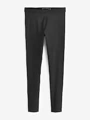Black High Waist Cotton Leggings - Image 4 of 4