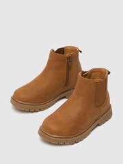 Schuh Natural Charming Chelsea Boots - Image 3 of 4