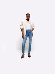 River Island узкий крой с рваной отделкой без застежки - стрейчевые джинсы - Image 3 of 5
