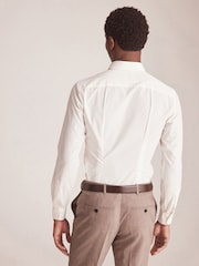 Cream Ivory Easy Care Single Cuff Shirt - Image 2 of 8