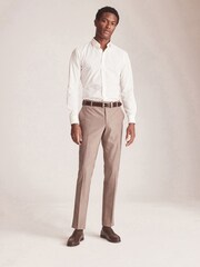 Cream Ivory Easy Care Single Cuff Shirt - Image 3 of 8