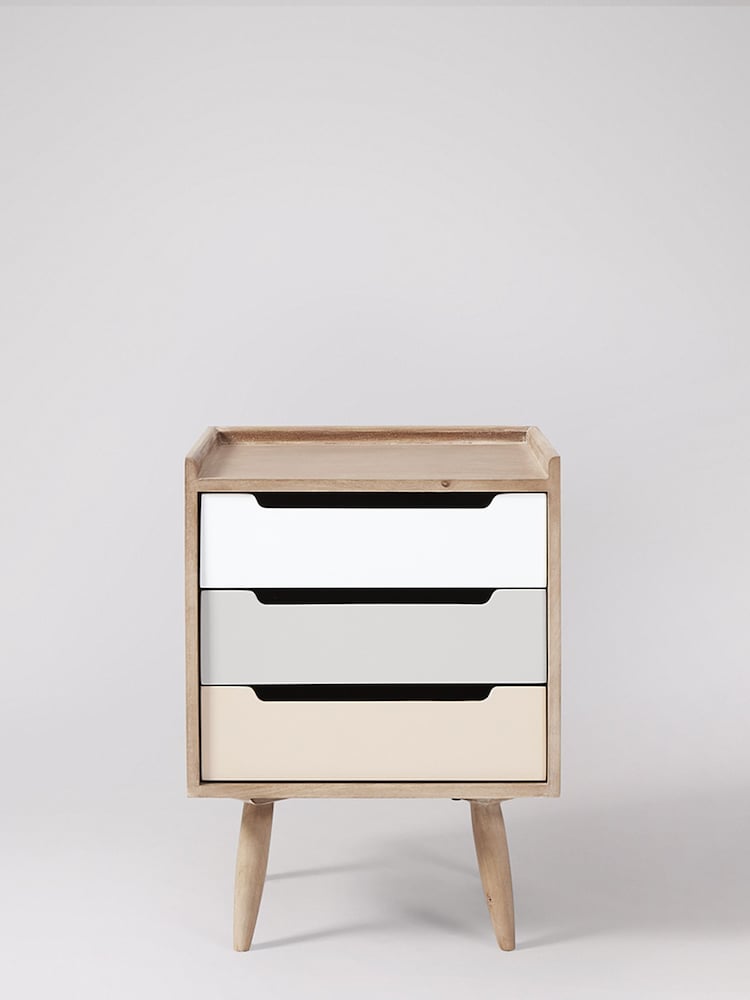Swoon Grey Southwark Bedside Table - Image 2 of 6