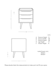 Swoon Grey Southwark Bedside Table - Image 6 of 6