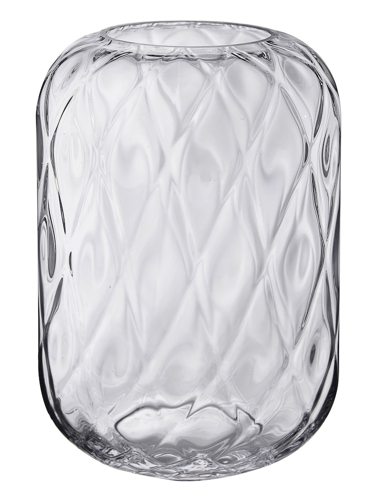 Pacific Clear Glass Quadrant Large Vase - Image 2 of 4