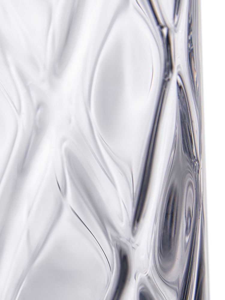 Pacific Clear Glass Quadrant Large Vase - Image 4 of 4