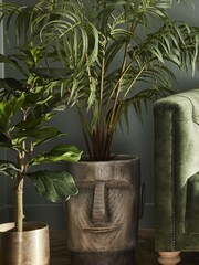 Libra Grey Small Easter Island Planter - Image 1 of 4