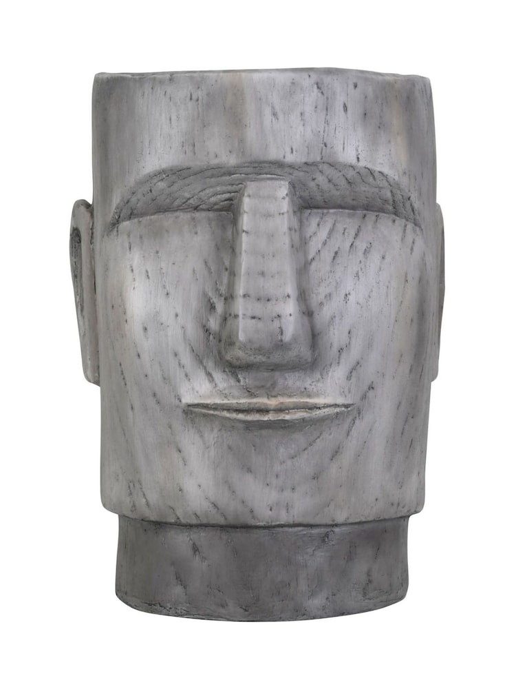Libra Grey Small Easter Island Planter - Image 2 of 4