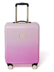 Dune London Pink Dip Dye Olive Cabin Suitcase - Image 3 of 5