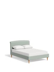 Laura Ashley Baron Chenille Pale Grey Green Lynden Bed - Image 4 of 5