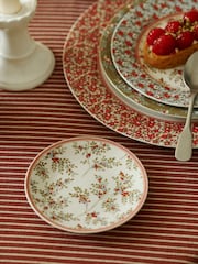 Laura Ashley Green Set of 4 Stockbridge Petit Four Plates - Image 2 of 3