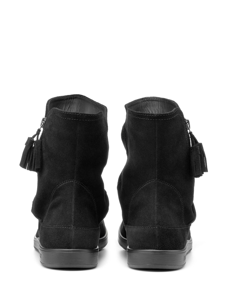 Hotter Black Regular Fit Pixie III Zip Fastening Boots - Image 3 of 3