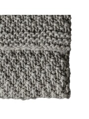 Gallery Home Grey Moss Chunky Knitted Throw - Image 5 of 5