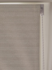 Grey Ready Made Textured Woven Blackout Roman Blind - Image 4 of 8