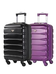 Flight Knight EasyJet Overhead 55x35x20cm Hard Shell Cabin Carry On Case Suitcase Set Of 2 - Image 2 of 10