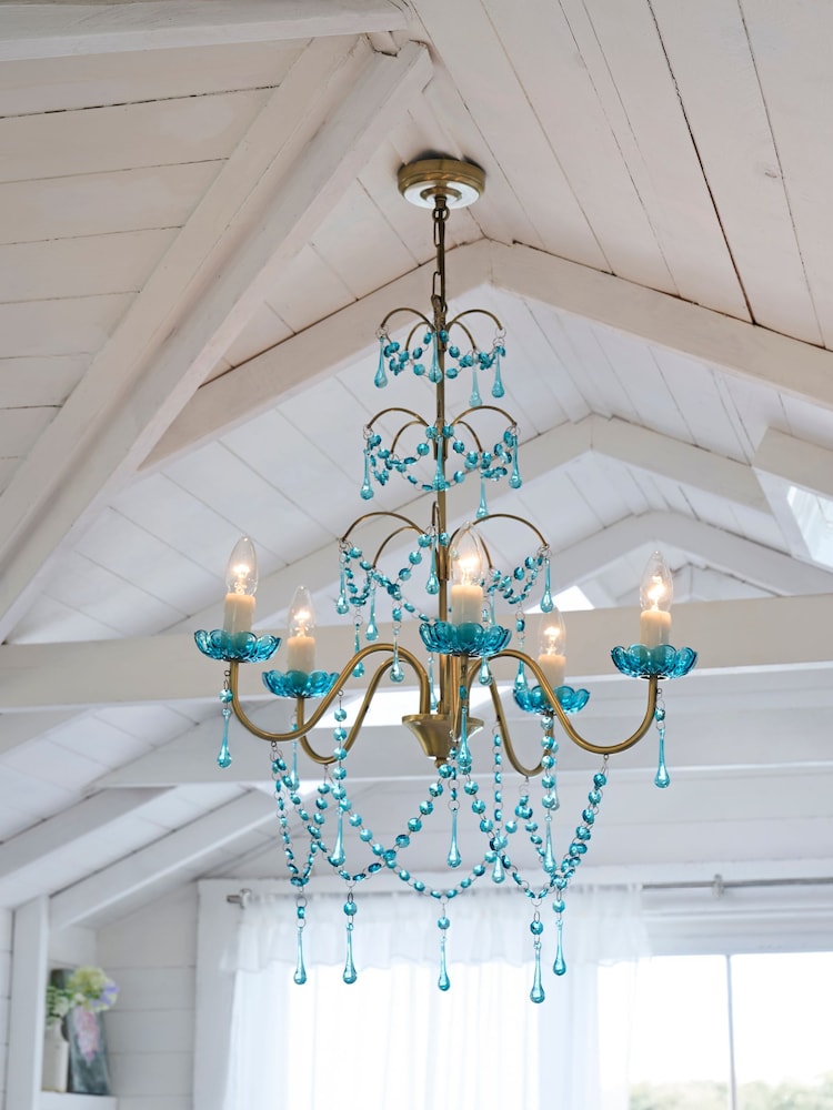 Shabby Chic by Rachel Ashwell® Blue Juliet Chandelier - Image 1 of 4