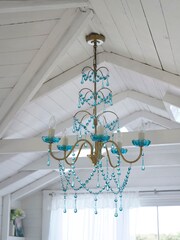 Shabby Chic by Rachel Ashwell® Blue Juliet Chandelier - Image 2 of 4