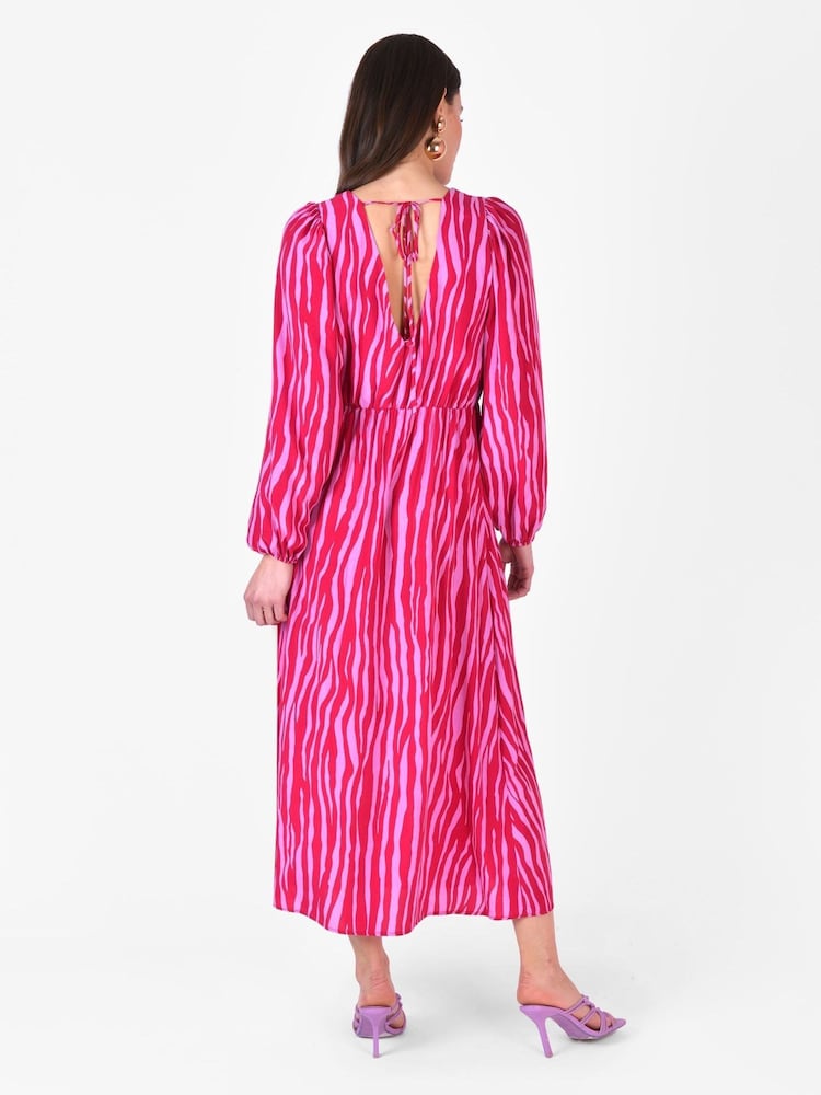 Ro&Zo Purple Zebra Print Dress - Image 2 of 3