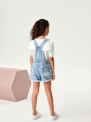 Голубой с цветочным принтом - Denim Dungarees (3-12yrs) - Изображение 4 из 8
