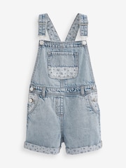 Голубой с цветочным принтом - Denim Dungarees (3-12yrs) - Изображение 7 из 8
