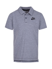 Nike Grey Little Kids Pique Polo - Image 1 of 3