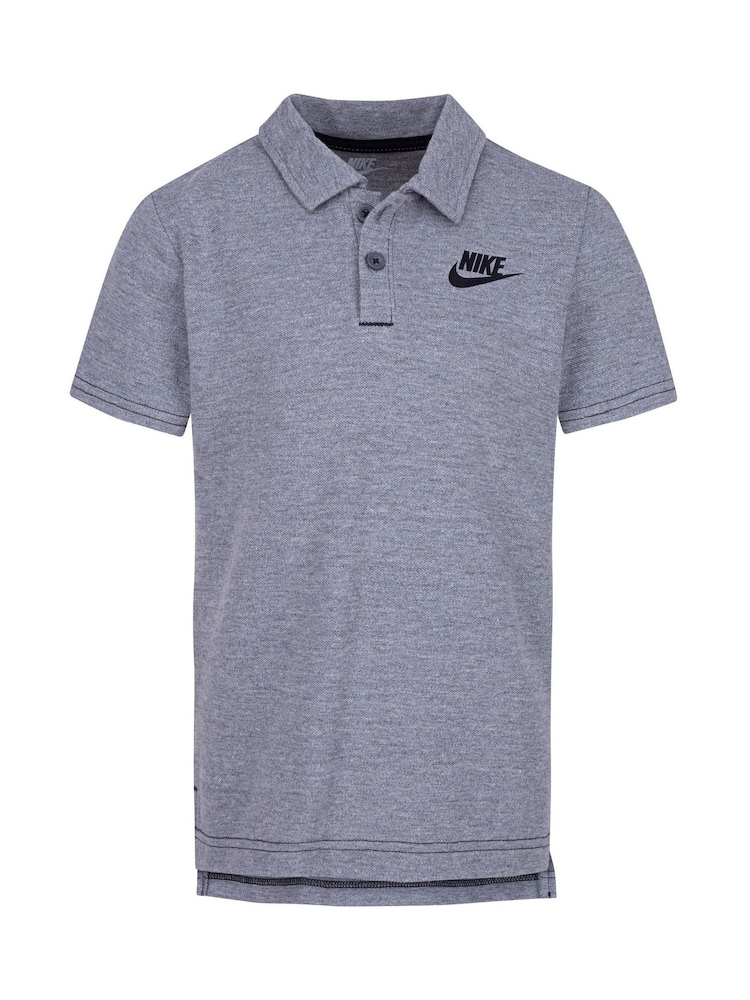 Nike Grey Little Kids Pique Polo - Image 1 of 3