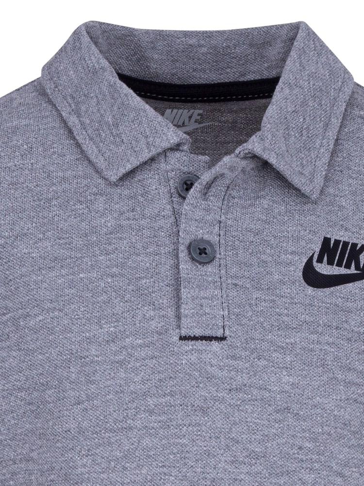 Nike Grey Little Kids Pique Polo - Image 2 of 3