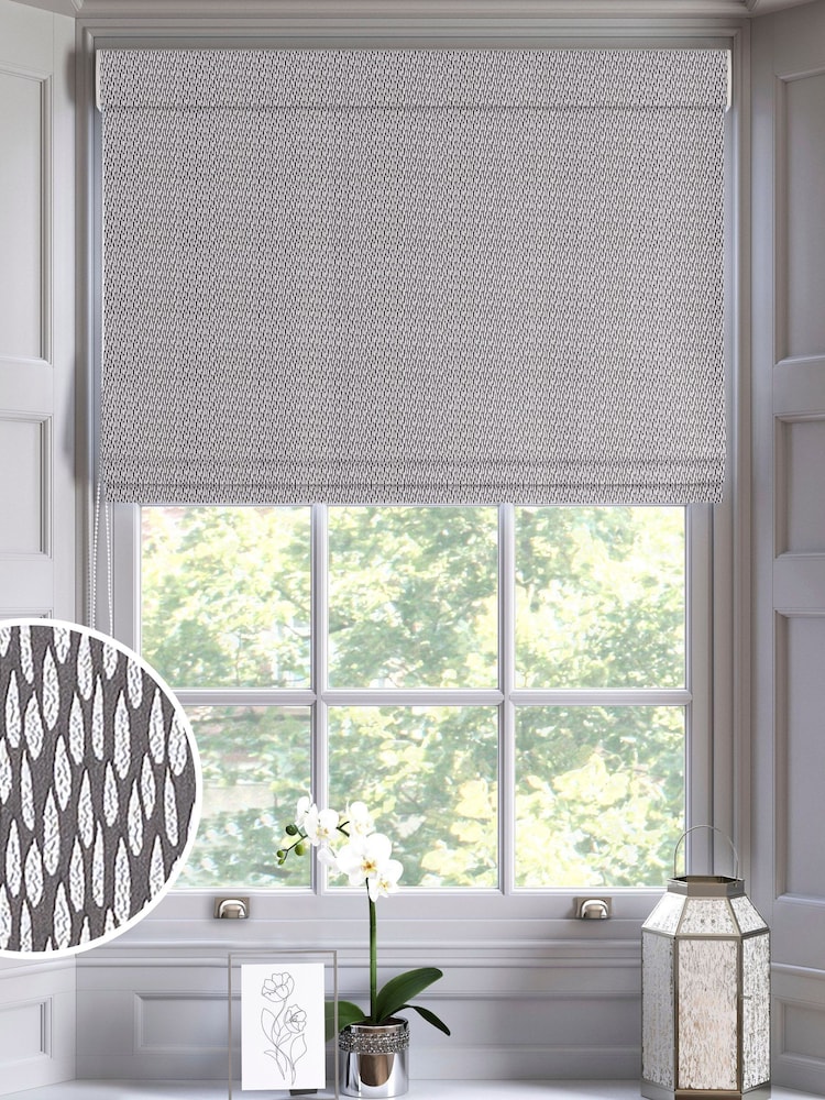 Grey Artist Made To Measure Roman Blind - Image 1 of 6