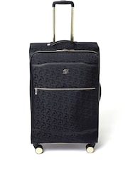 Dune London Black Oriel Monogram 78cm Large Suitcase - Image 1 of 5