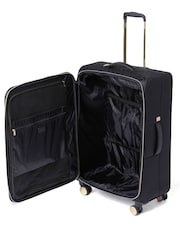 Dune London Black Oriel Monogram 78cm Large Suitcase - Image 5 of 5