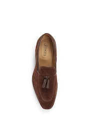Коричневый - Ченые кожаные лоферы с кисточками для мужчин Jones Bootmaker Devon - Image 4 of 5