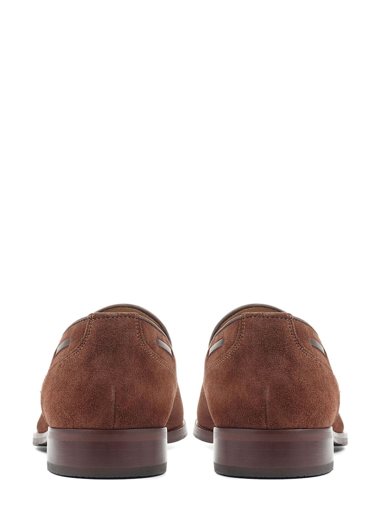 Коричневый - Ченые кожаные лоферы с кисточками для мужчин Jones Bootmaker Devon - Image 5 of 5