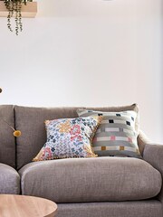 Multi Bright Wilson Geo Stripe Cushion - Image 3 of 5
