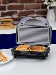 Tower Silver 3-in-1 Deep Fill Sandwich Maker - Image 1 of 8
