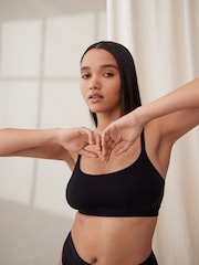 self. Black Smoothing Comfort Non Wired Bralette - Image 3 of 7