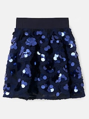Angel & Rocket Blue Ellie Sequin Skirt - Image 7 of 8