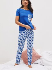 Blue Turtle Cotton Short Sleeve Pyjamas - Image 2 of 7